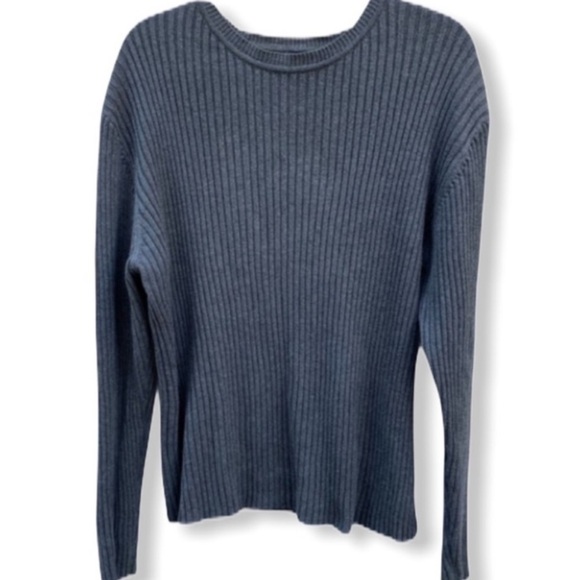 GAP‎ Ribbed Cotton Sweater Gray - Picture 1 of 8